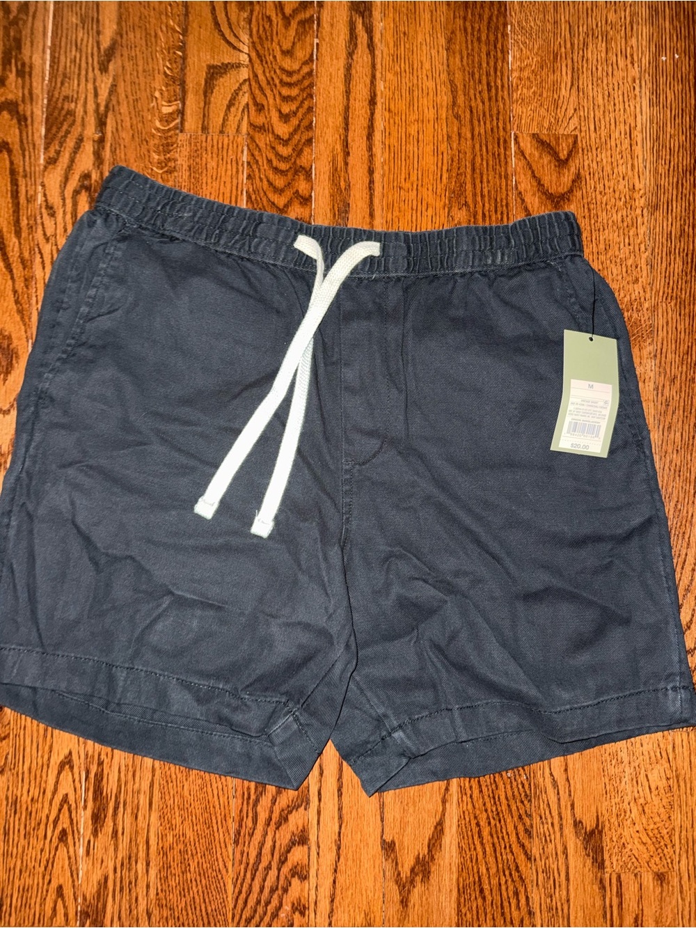 Goodfellow & Co Navy Casual Drawstring Shorts with White Tie